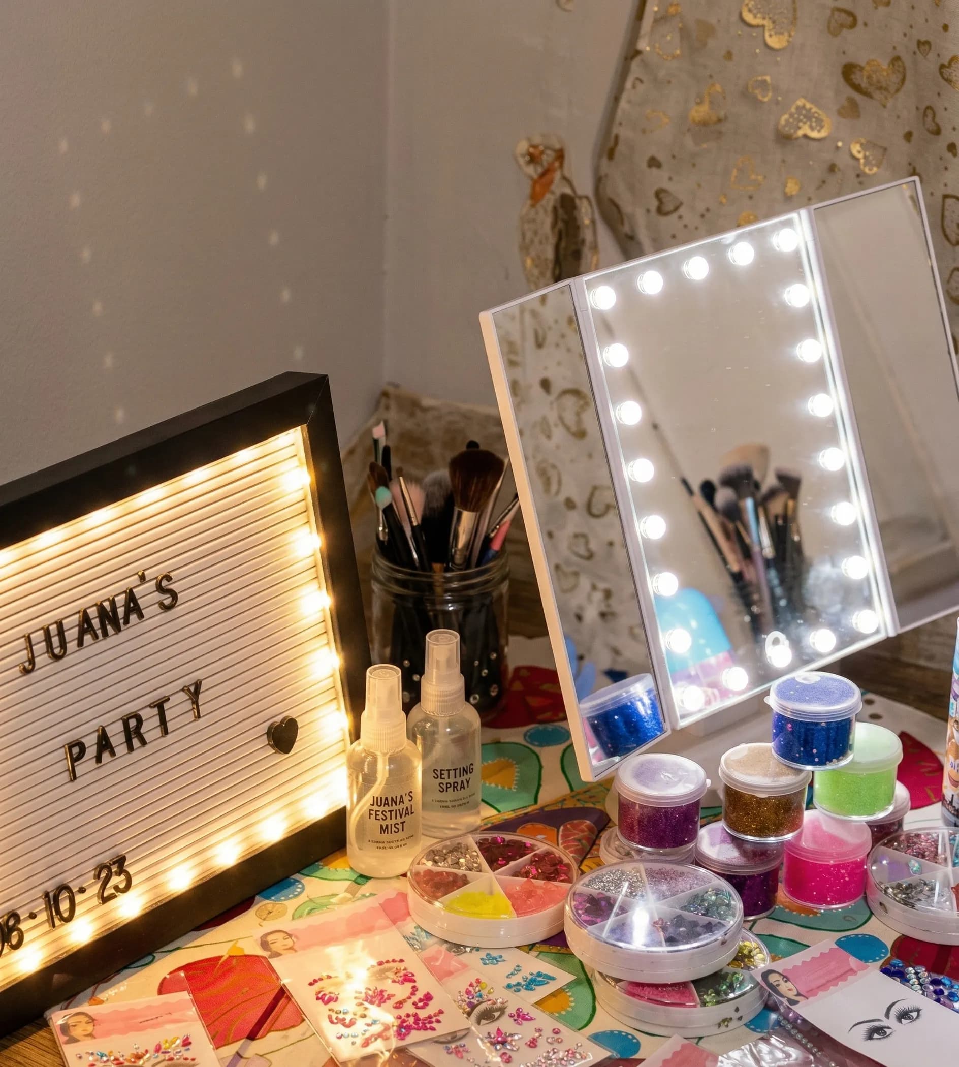 Stand de Glitter para Eventos y Fiestas en Buenos Aires